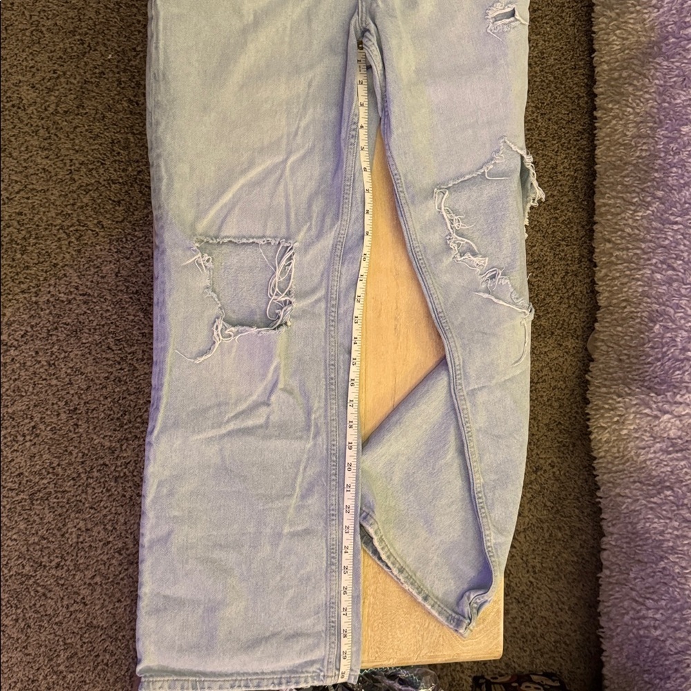 Free People We the Free high waist wide leg jeans size 29 distressed - Picture 6 of 8